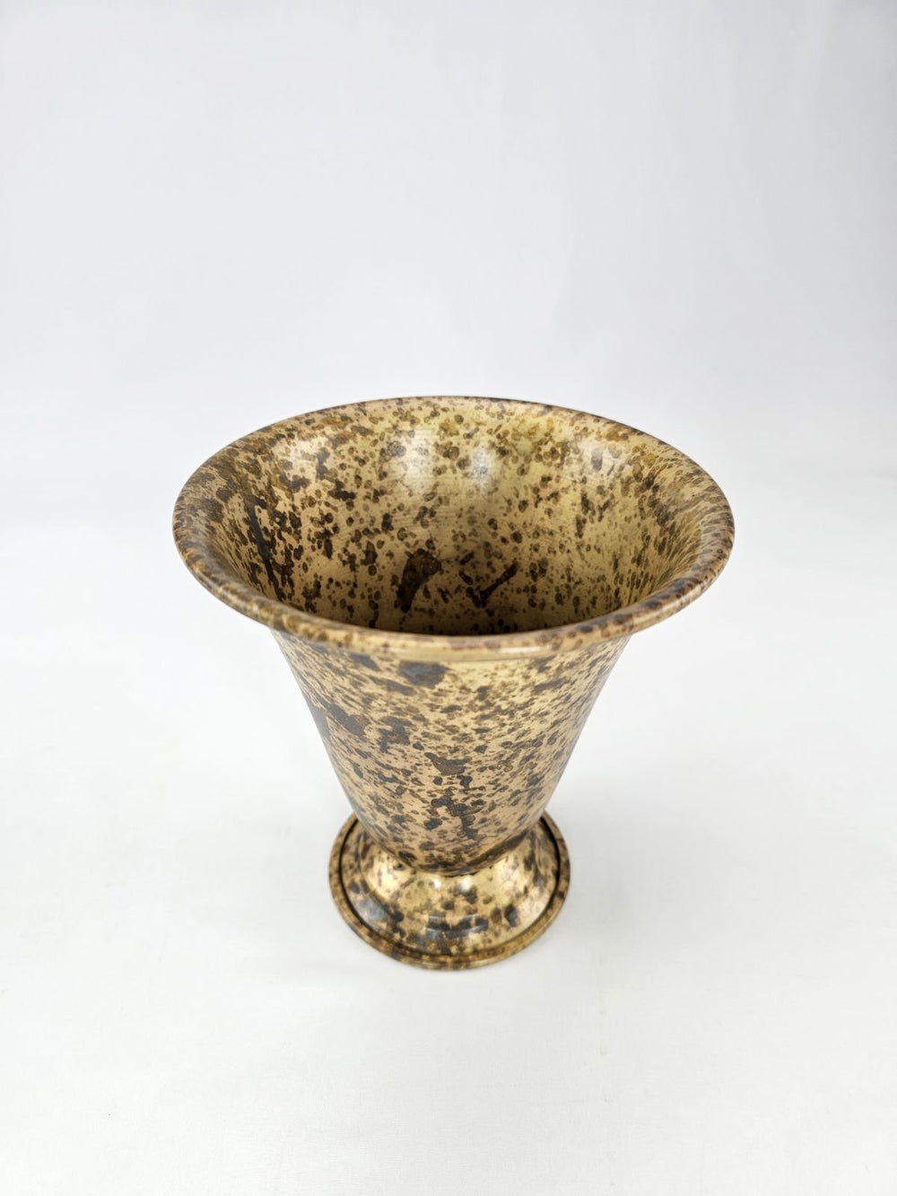 Metal compote container for floral designs -gold patina - Greenery MarketVasesKE257438