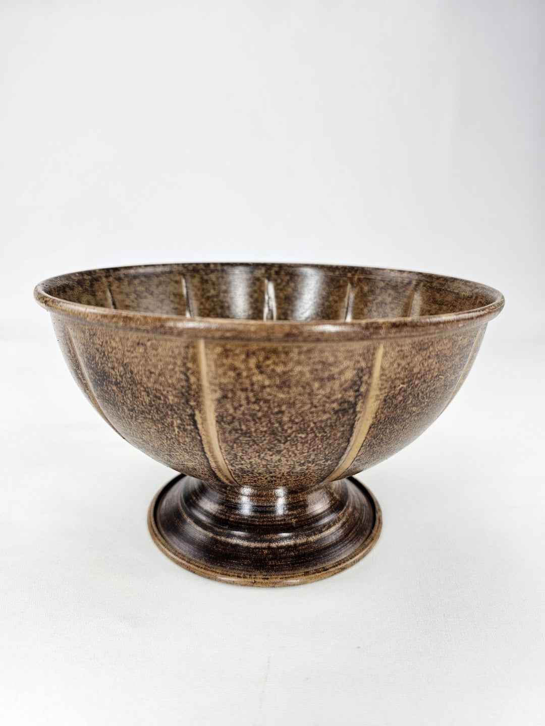 Metal compote container for floral designs - medium size - TT brown - Greenery MarketVasesKE258131