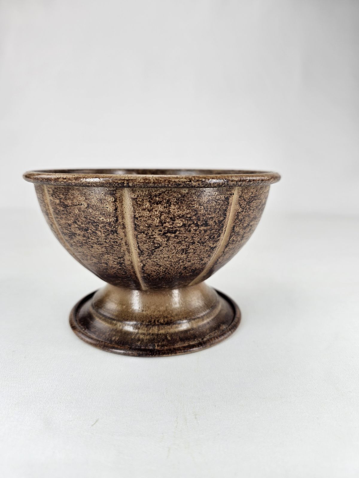 Metal compote container for floral designs - small size - warm brown - Greenery MarketVasesKE257931