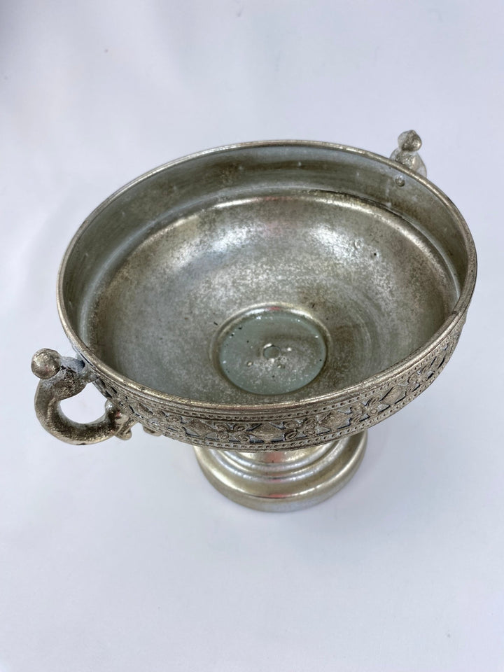 Metal Moroccan Urn Container - Silver - Greenery MarketVases43934S