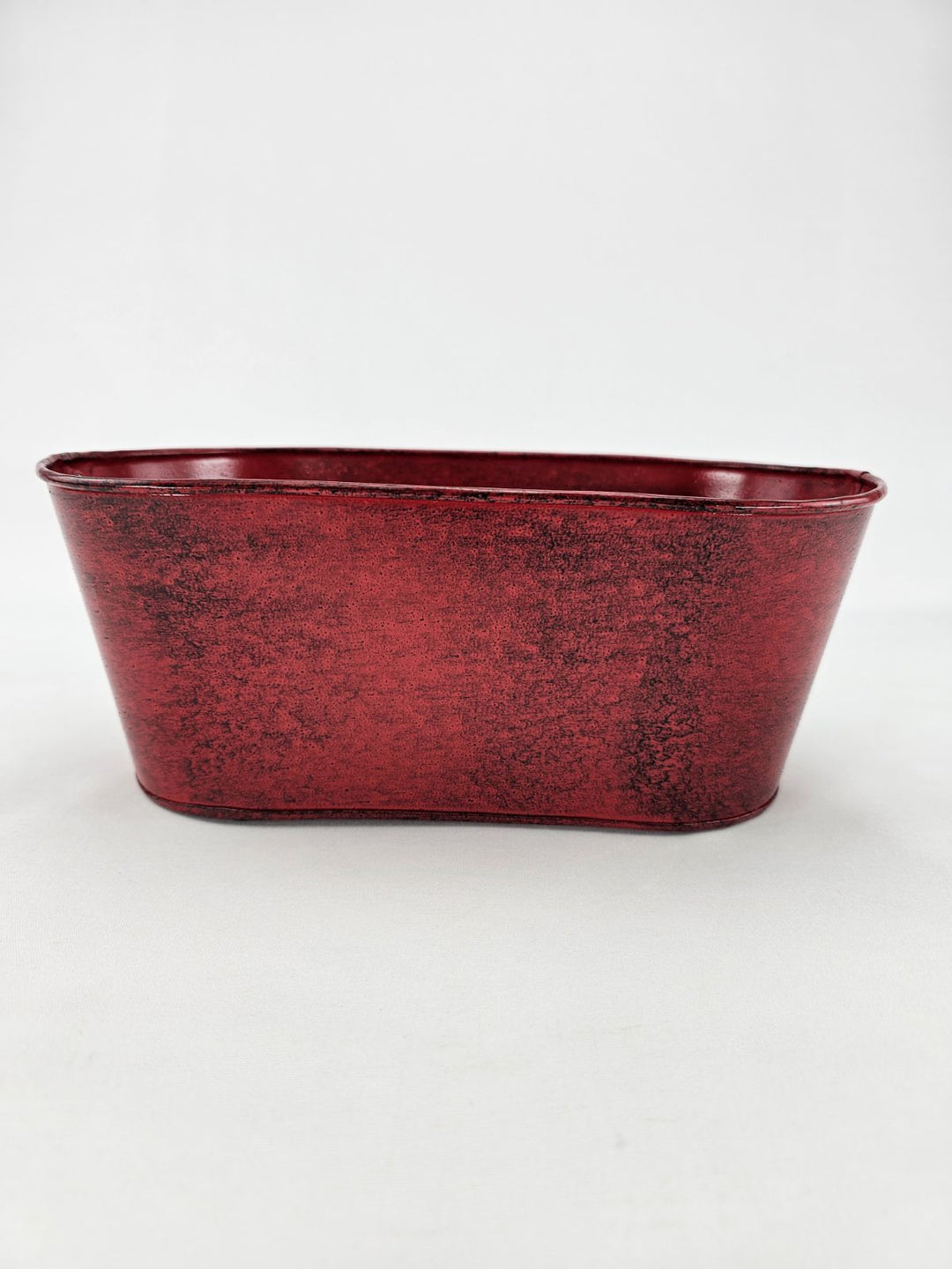 Metal, oval container for floral designs - red - Greenery MarketVasesKE261124