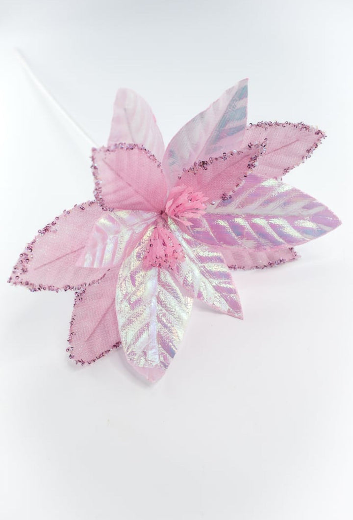 Metallic pink poinsettia - Greenery Marketartificial flowersXS410422