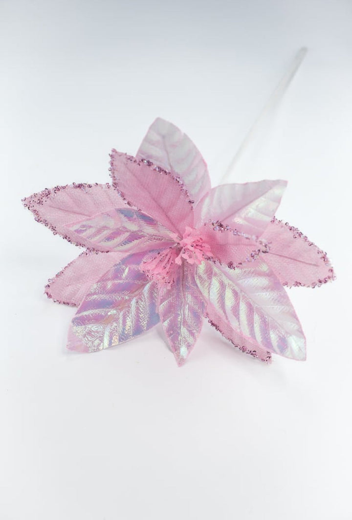 Metallic pink poinsettia - Greenery Marketartificial flowersXS410422