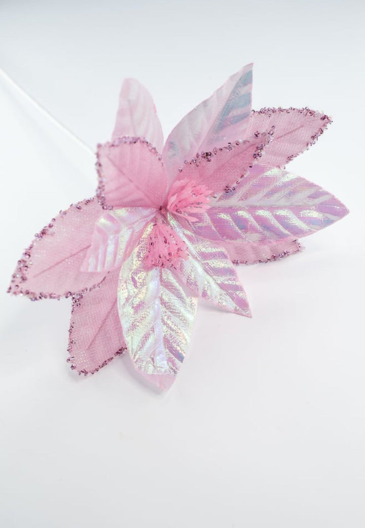 Metallic pink poinsettia - Greenery Marketartificial flowersXS410422