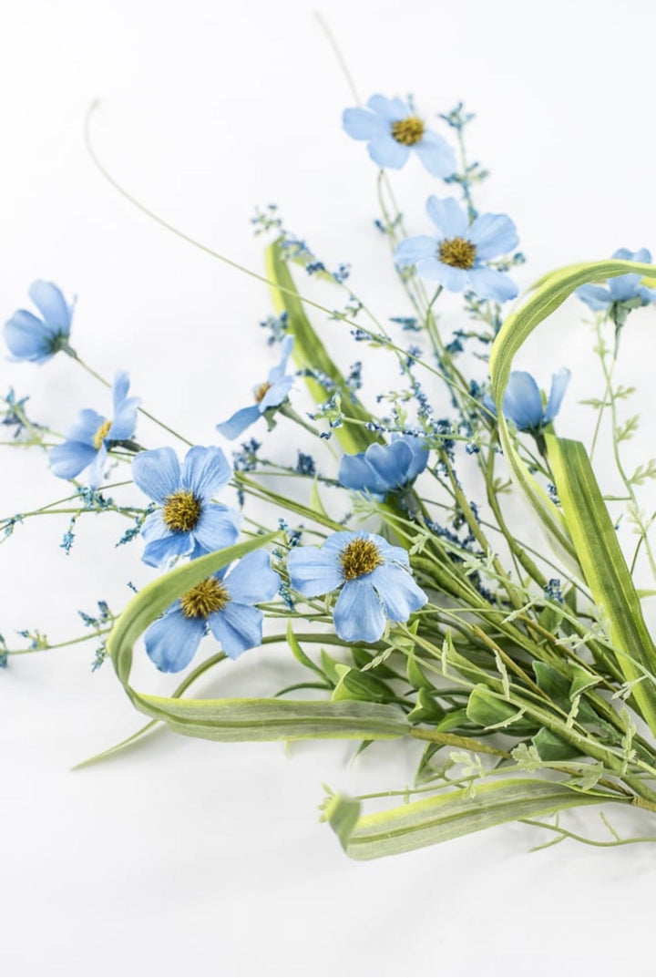 Mini, Blue Daisy Filler Bush - 21" - Greenery MarketArtificial Flowers63837BL