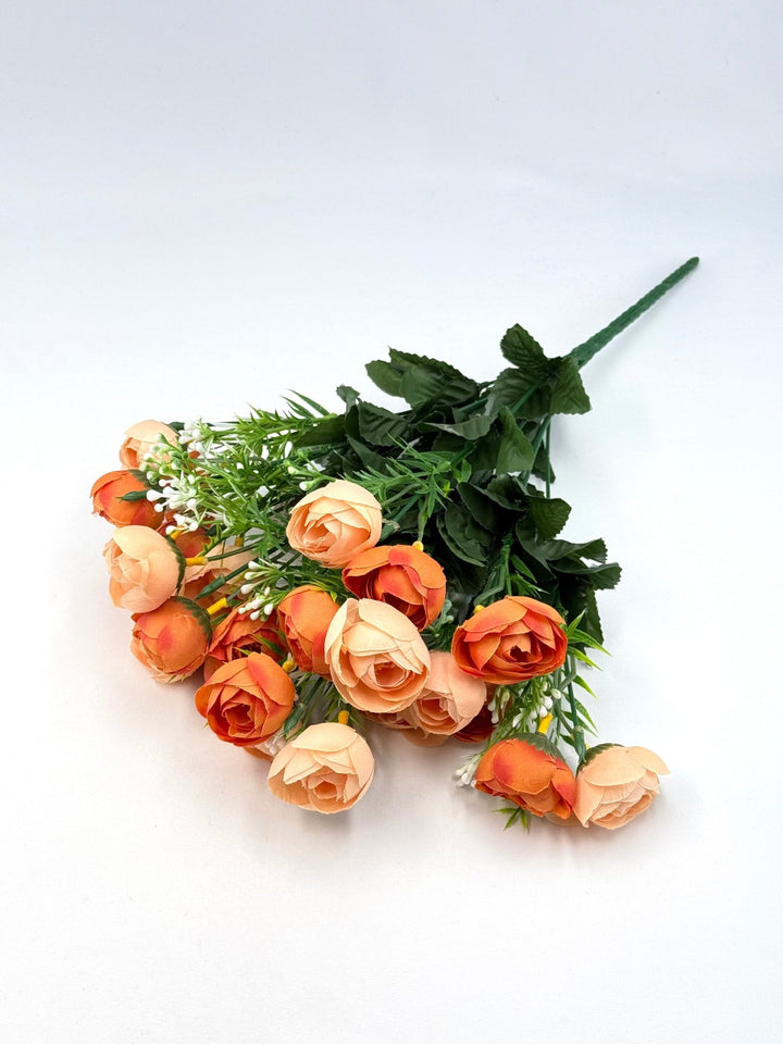 Mini Camellia Flower Bush - Creamy Orange - Greenery Marketartificial flowers37121
