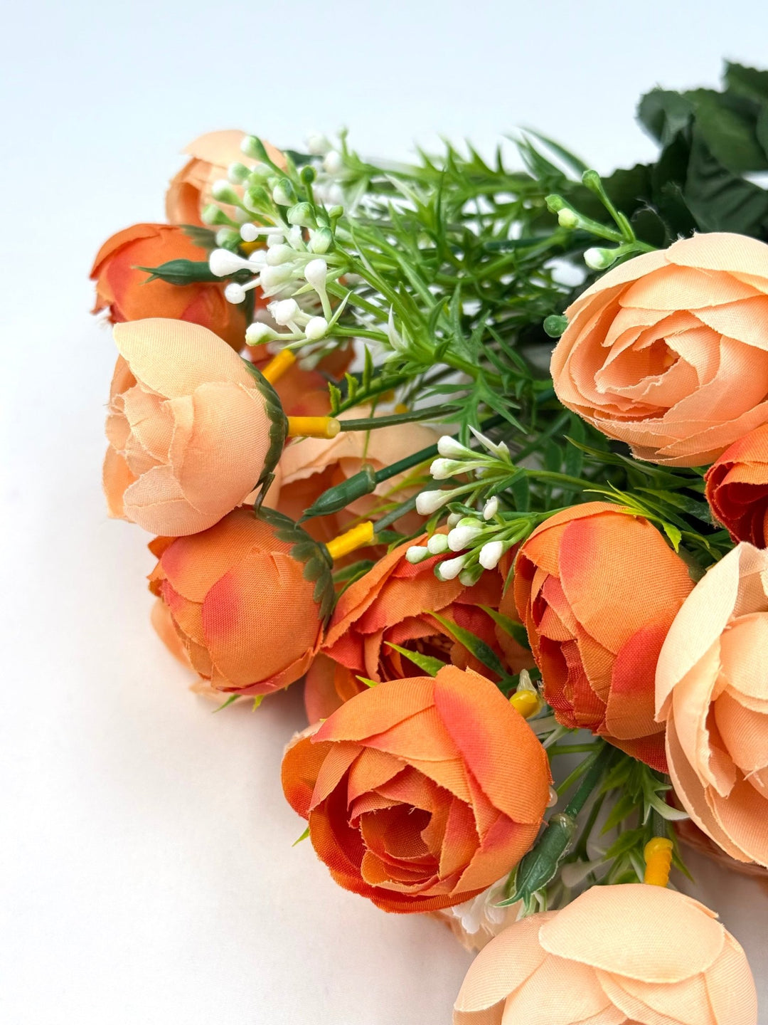 Mini Camellia Flower Bush - Creamy Orange - Greenery Marketartificial flowers37121