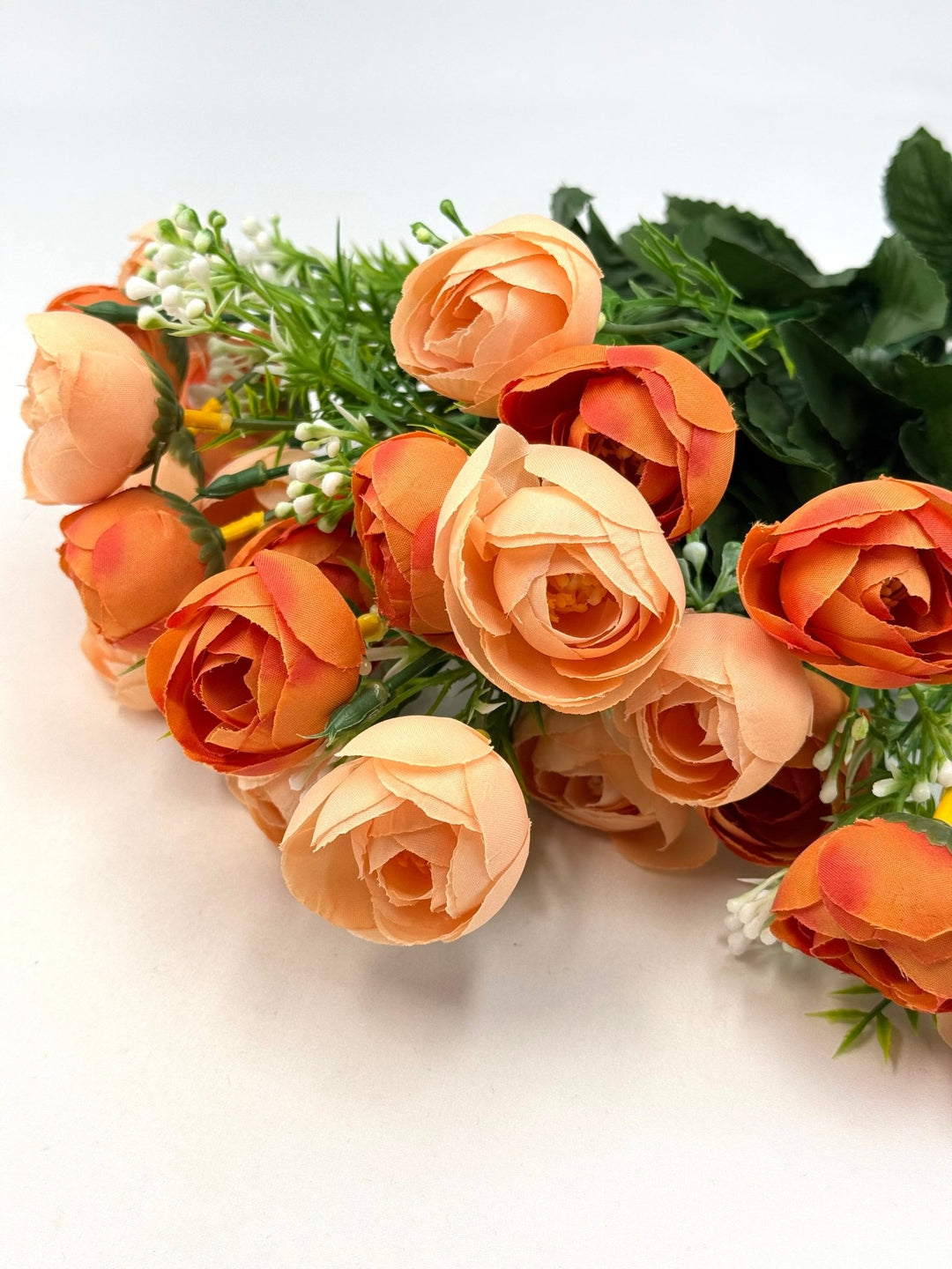 Mini Camellia Flower Bush - Creamy Orange - Greenery Marketartificial flowers37121