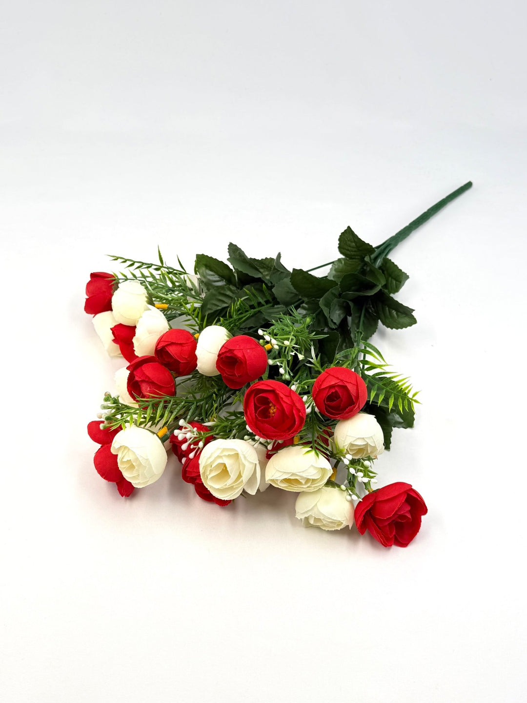 Mini Camellia Flower Bush - Red & Ivory - Greenery Marketartificial flowers37127
