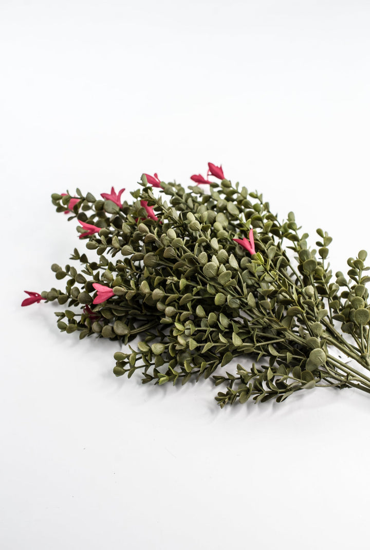 Mini Flower And Eucalyptus Bush - Greenery Market85272-RD
