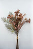 Mini flower and mixed leaf bundle - antique orange - Greenery MarketArtificial Flora26305