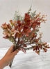 Mini flower and mixed leaf bundle - antique orange - Greenery MarketArtificial FloraBULK 26305 x 6