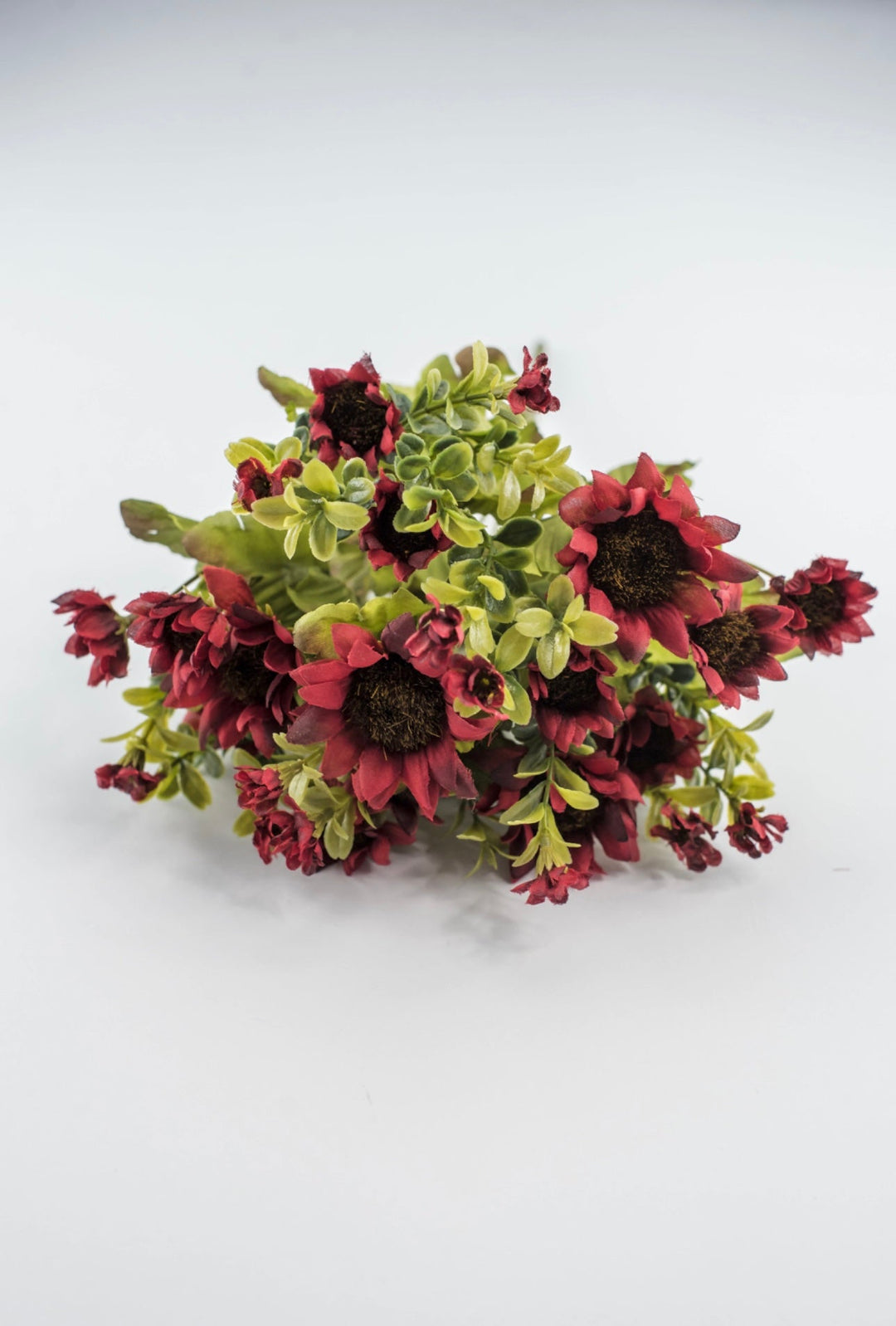 Mini Sunflower bush - burgundy - Greenery Marketartificial flowers21131 - BG