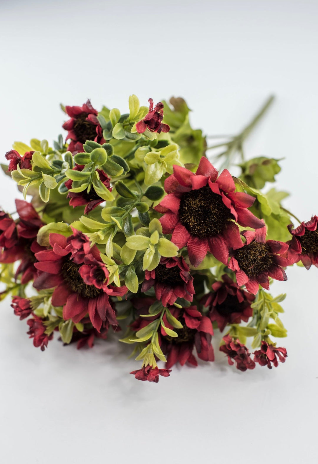 Mini Sunflower bush - burgundy - Greenery Marketartificial flowers21131 - BG