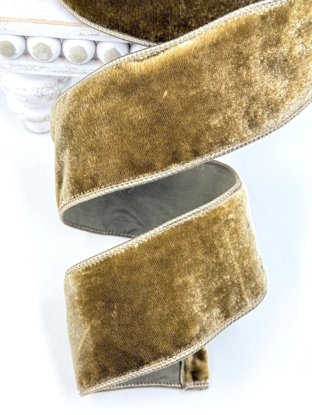 Mink Farrisilk velvet wired ribbon AS IS - 2.5” - Greenery Marketwired ribbonRG803-24