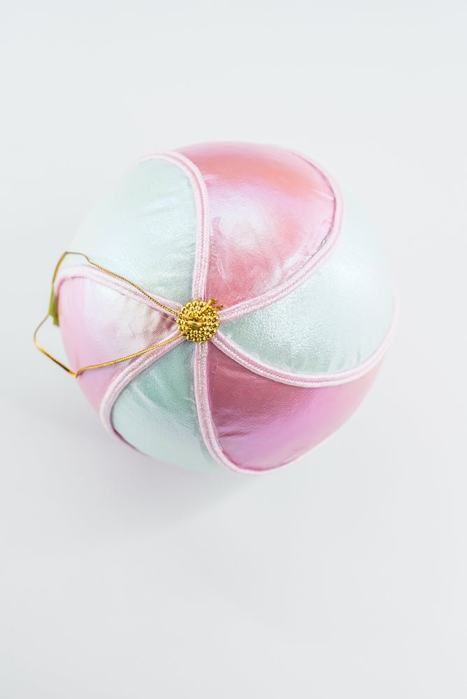 Mint and Pink Swirl Ornament Ball - Greenery Market86408MIPK