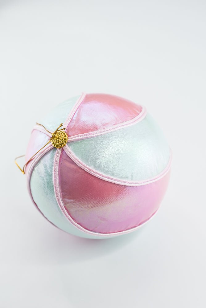 Mint and Pink Swirl Ornament Ball - Greenery Market86408MIPK