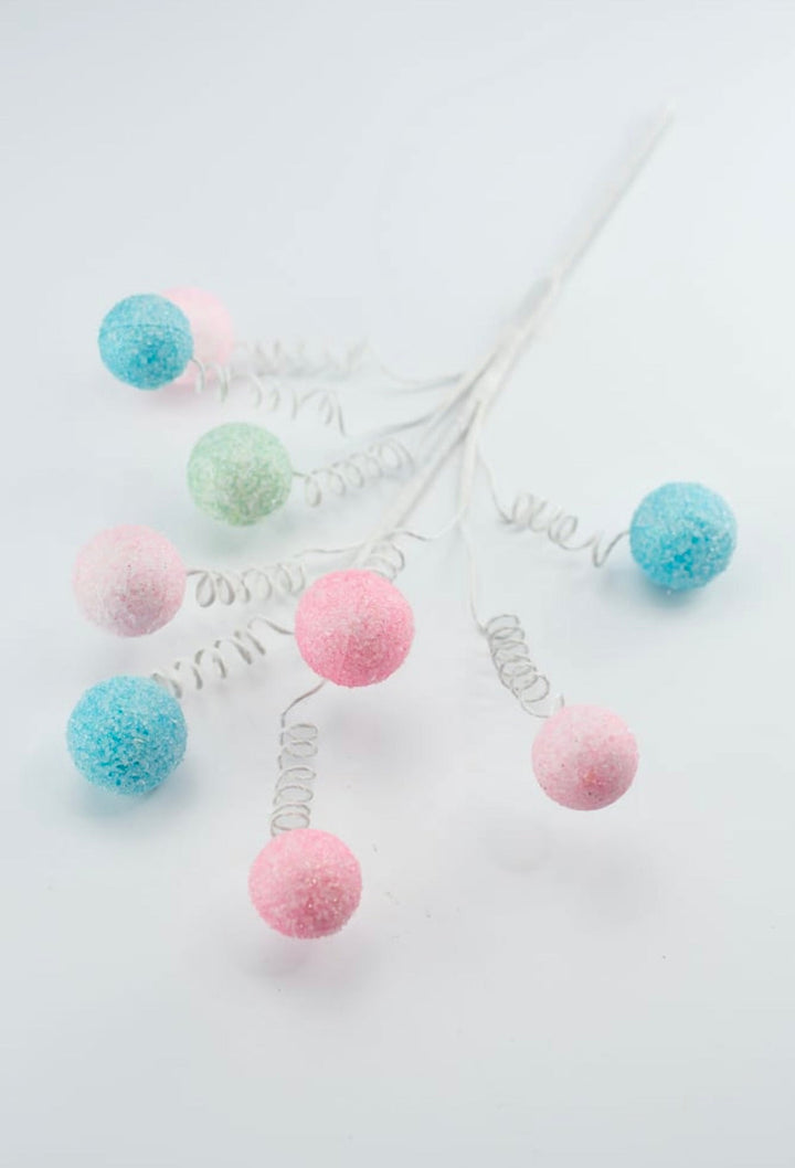 Mint, blue, and pink gum ball pick - Greenery Market85791MIBLPK