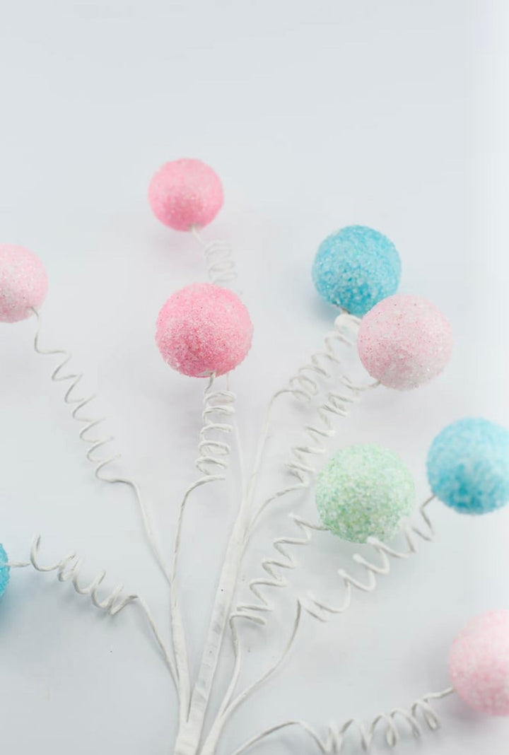 Mint, blue, and pink gum ball pick - Greenery Market85791MIBLPK