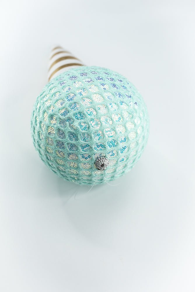 Mint Mesh Ice Cream Ornament - Greenery Market86358MINT