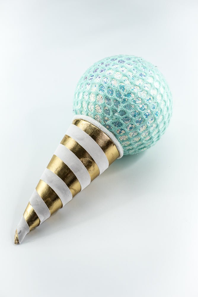 Mint Mesh Ice Cream Ornament - Greenery Market86358MINT