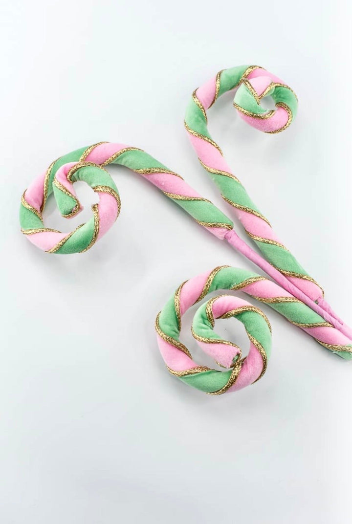Mint & Pink Velvet Spiral Curly Spray - 28" - Greenery MarketSeasonal & Holiday Decorations86745MIPK