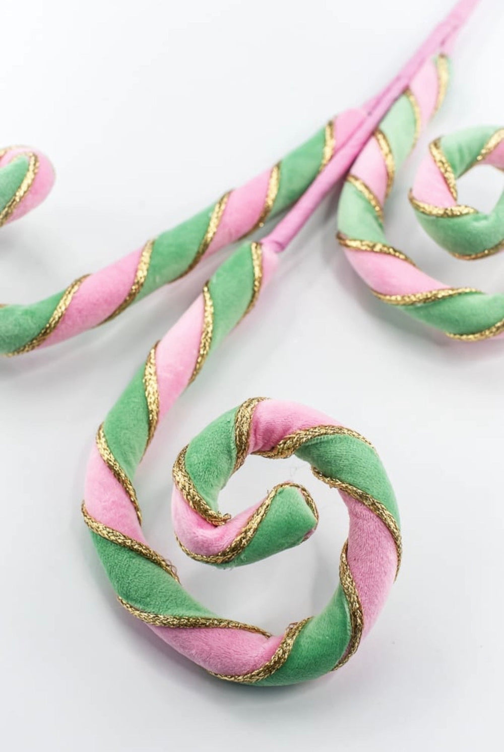 Mint & Pink Velvet Spiral Curly Spray - 28" - Greenery MarketSeasonal & Holiday Decorations86745MIPK