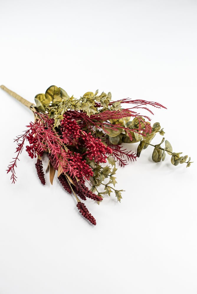 Mixed Berries And Greens Bush - Greenery MarketArtificial Flora65161 - RD