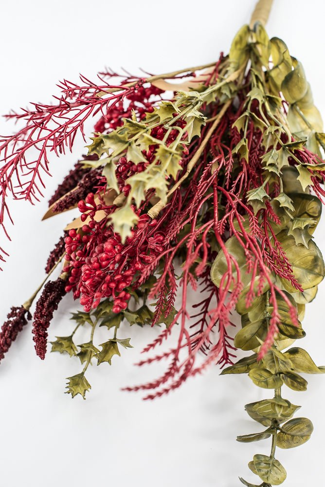 Mixed Berries And Greens Bush - Greenery MarketArtificial Flora65161 - RD