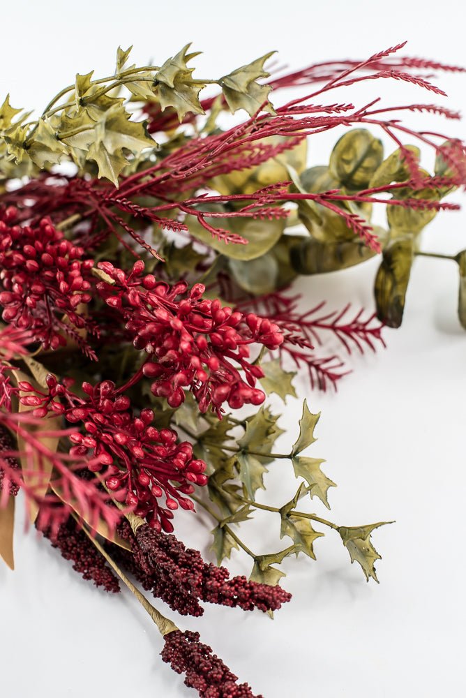 Mixed Berries And Greens Bush - Greenery MarketArtificial Flora65161 - RD