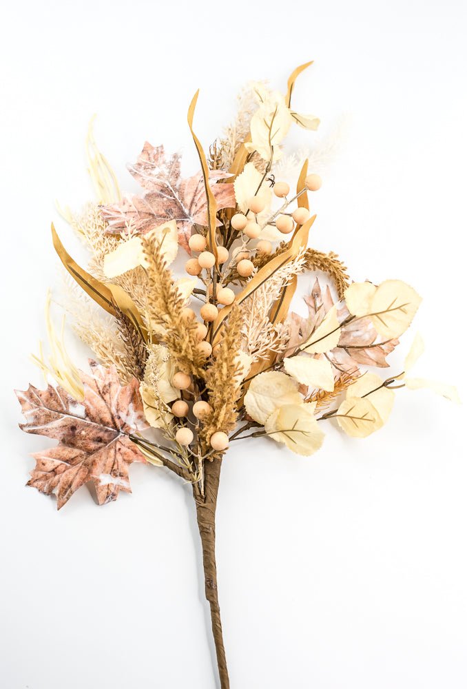 Mixed berry and greenery spray - cream - Greenery Market65198