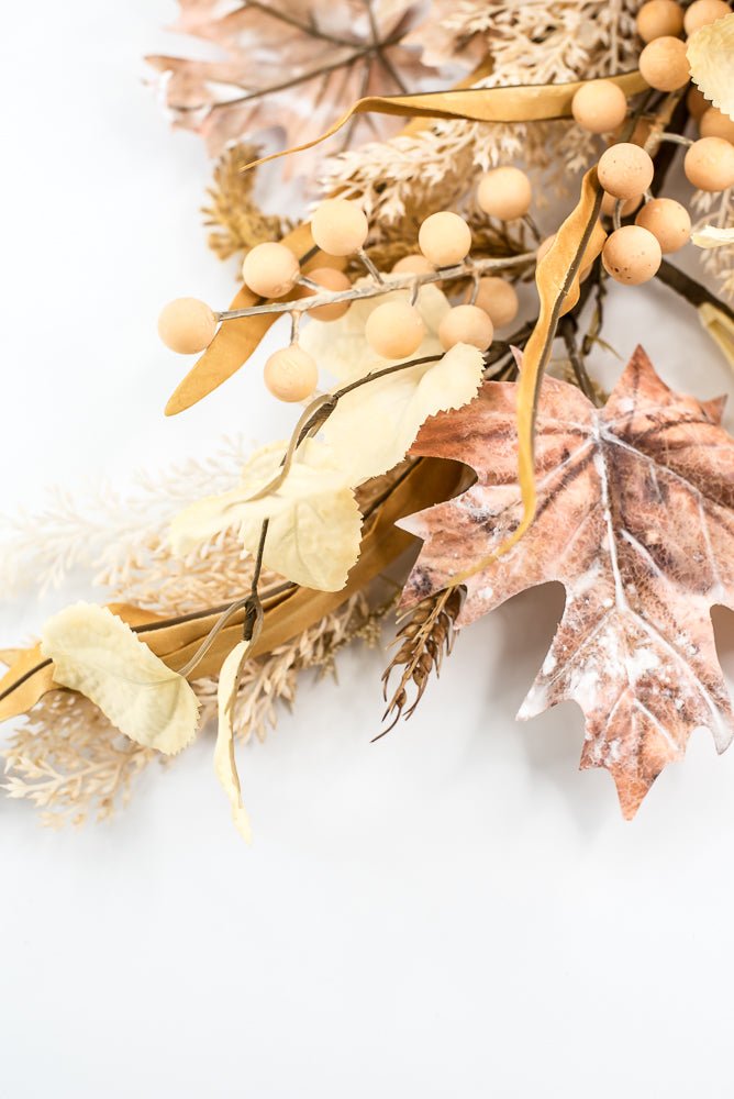 Mixed berry and greenery spray - cream - Greenery Market65198