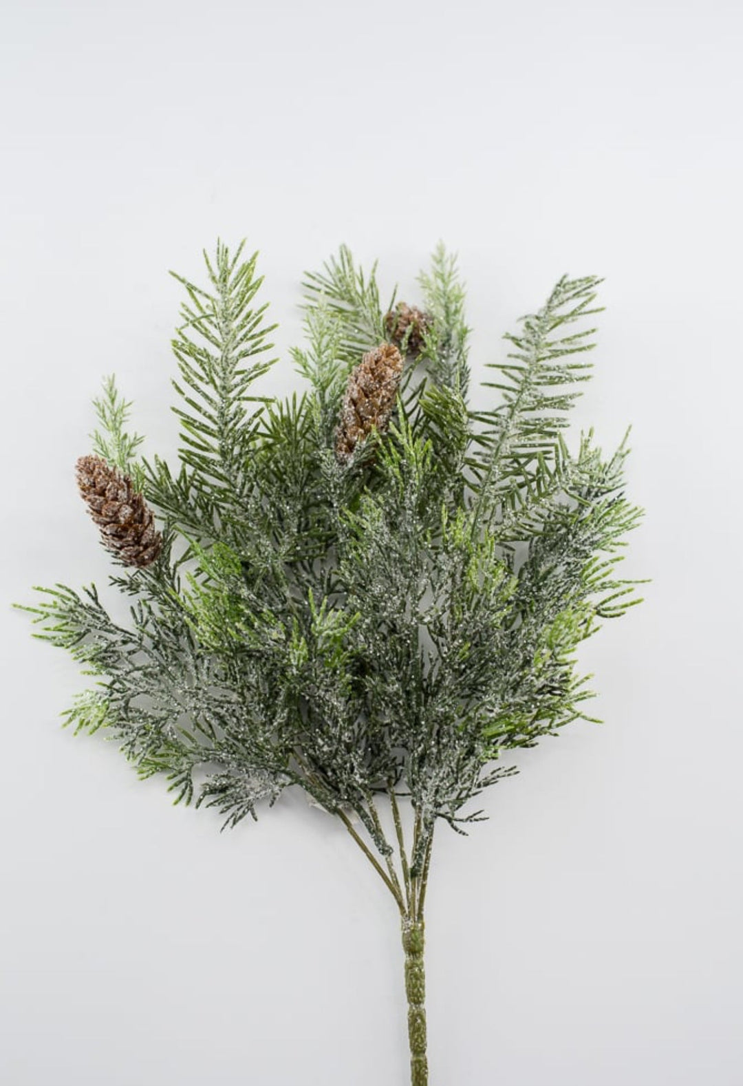 Mixed cedar pine and cone bush iced - Greenery Marketgreeneryxd597 - g