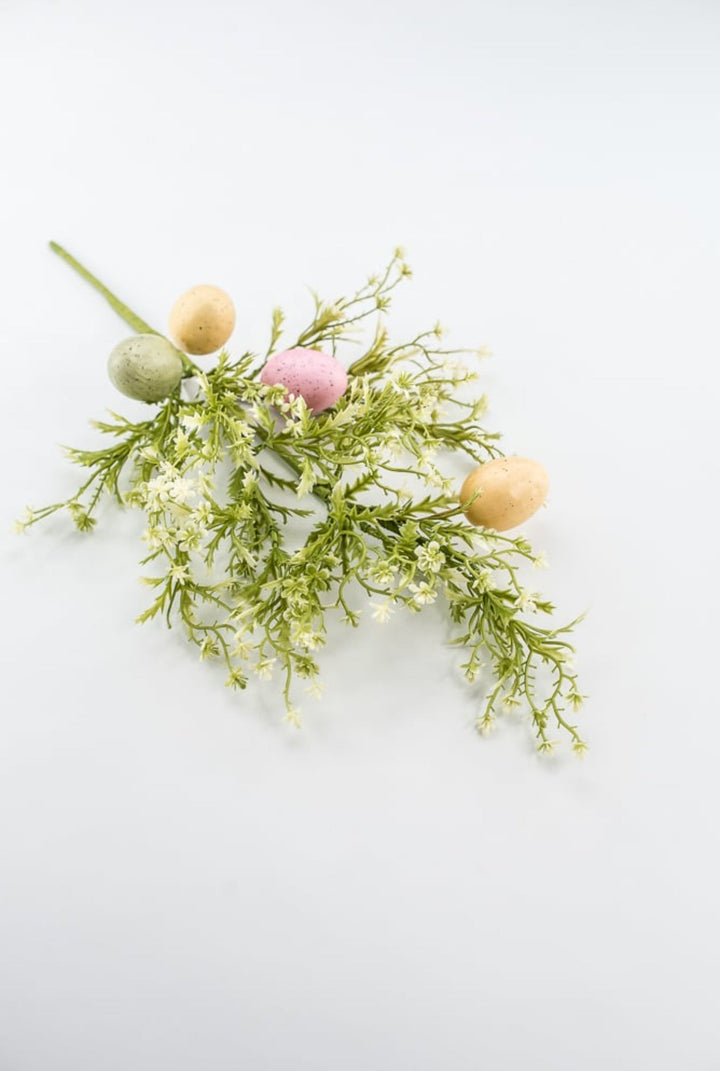 Mixed Egg And Greenery Spray - Greenery MarketPicks65046