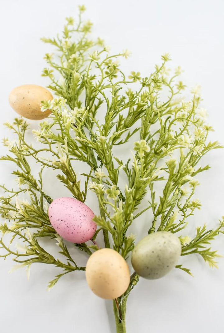 Mixed Egg And Greenery Spray - Greenery MarketPicks65046