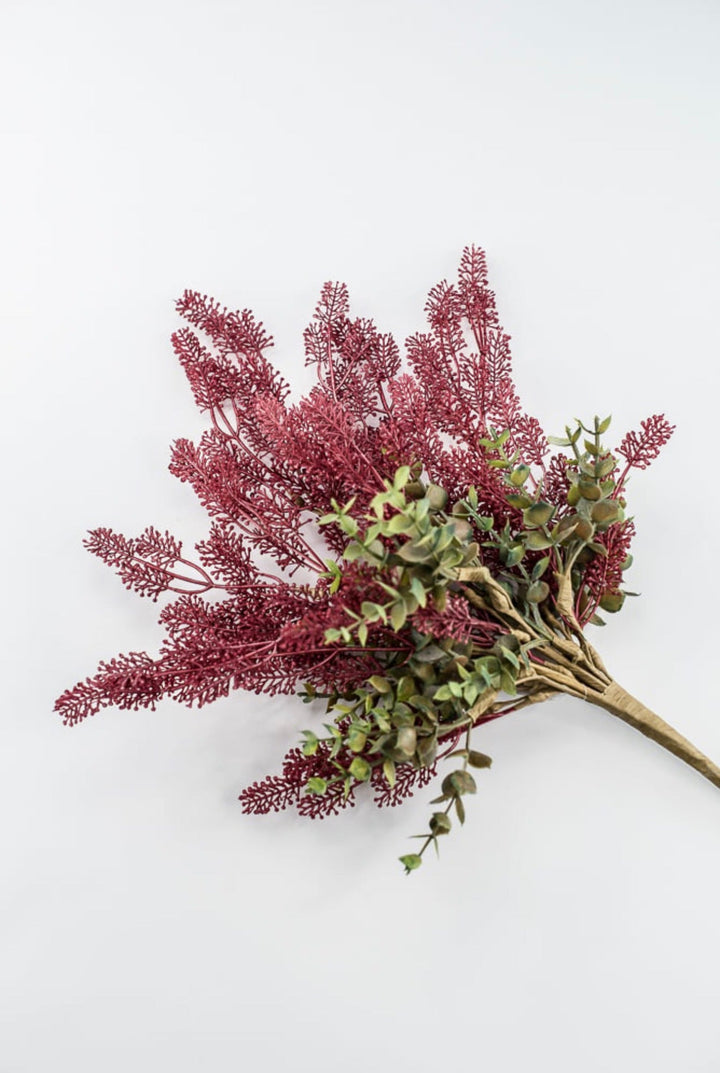 Mixed Filler And Broom Corn Bush - burgundy - Greenery MarketArtificial Flora65171-BG