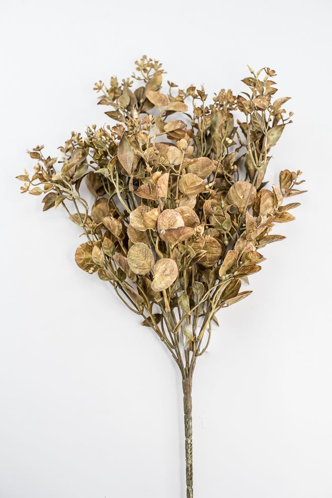 Mixed Leaves Bush - gold beige - Greenery Marketgreenery57099BE