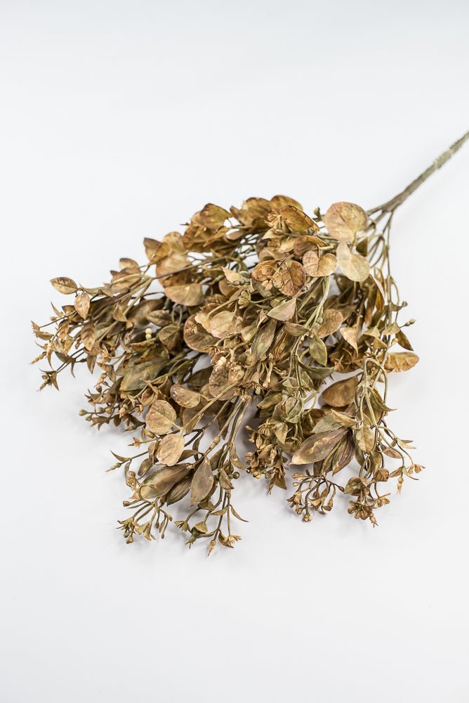 Mixed Leaves Bush - gold beige - Greenery Marketgreenery57099BE