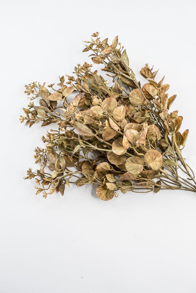 Mixed Leaves Bush - gold beige - Greenery Marketgreenery57099BE