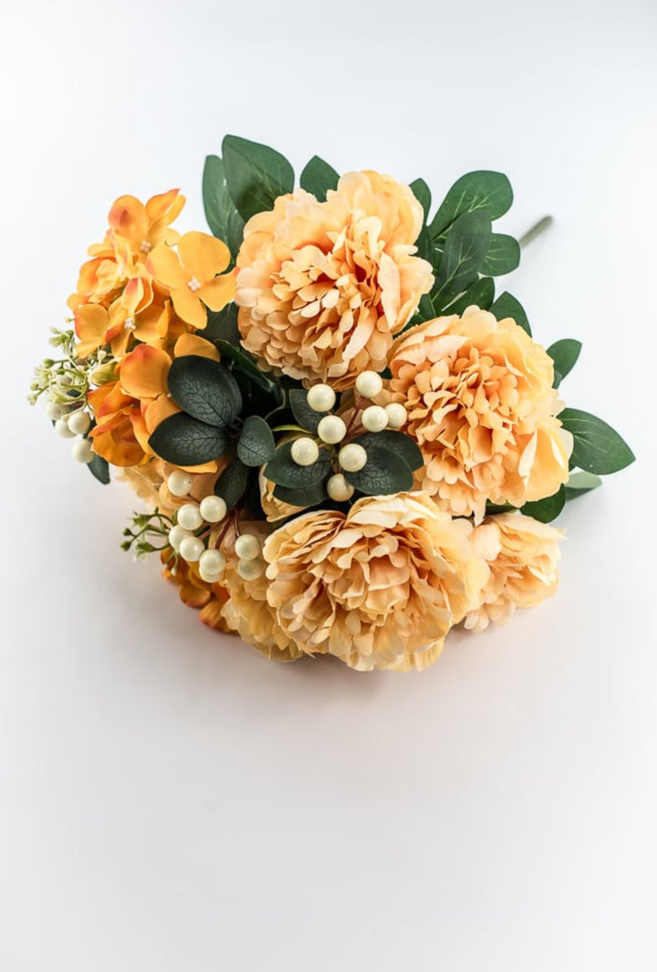 Mixed Peonies And Hydrangea Bush - Peach - Greenery Market84955 - PH