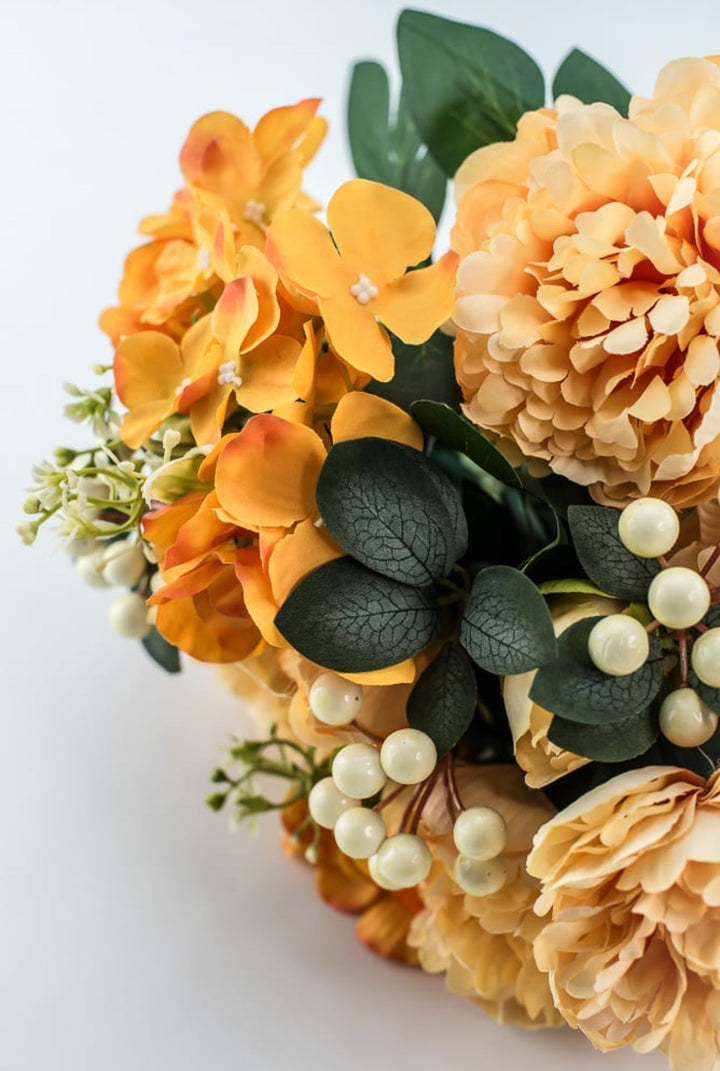 Mixed Peonies And Hydrangea Bush - Peach - Greenery Market84955 - PH