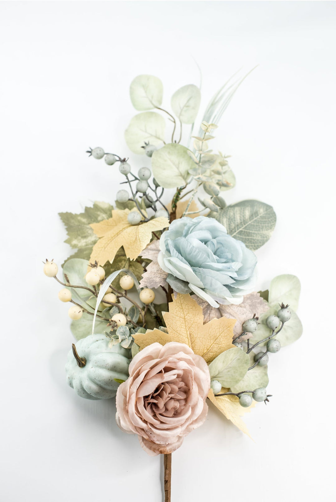 Mixed Peonies and Pumpkin Spray - Greenery Market23071