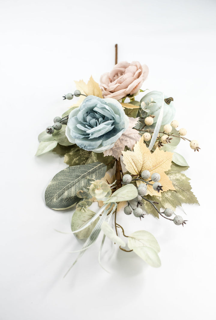 Mixed Peonies and Pumpkin Spray - Greenery Market23071