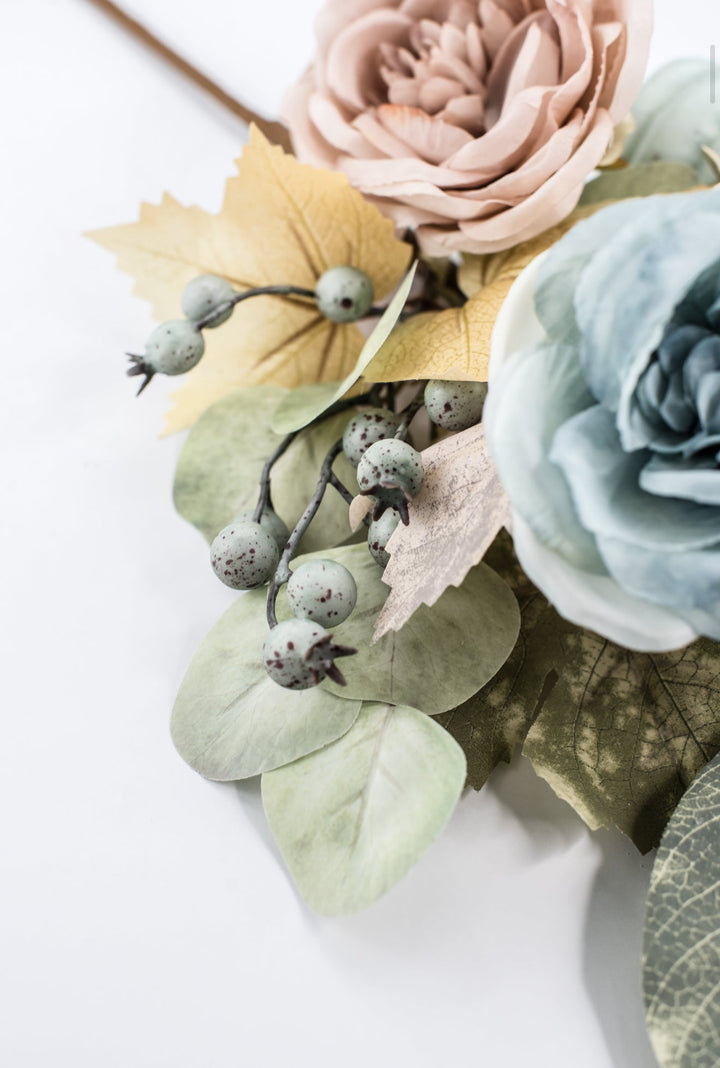 Mixed Peonies and Pumpkin Spray - Greenery Market23071