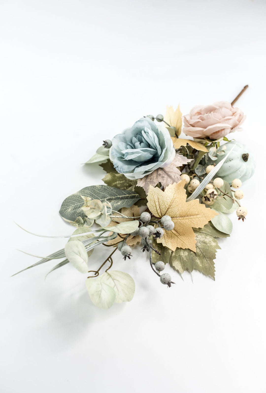 Mixed Peonies and Pumpkin Spray - Greenery Market23071