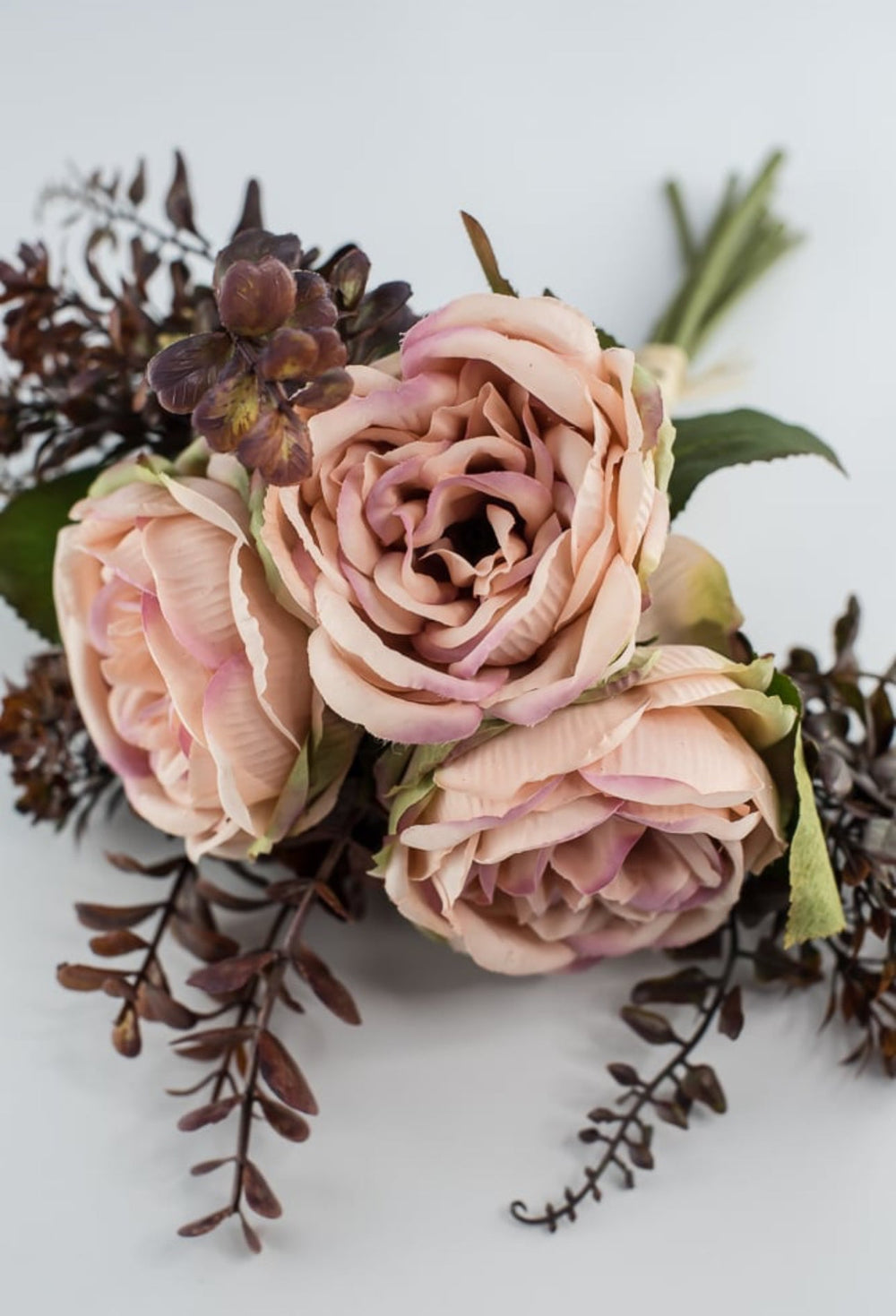 Mixed Peony and eucalyptus bundle - soft pink - Greenery MarketArtificial Flora26321