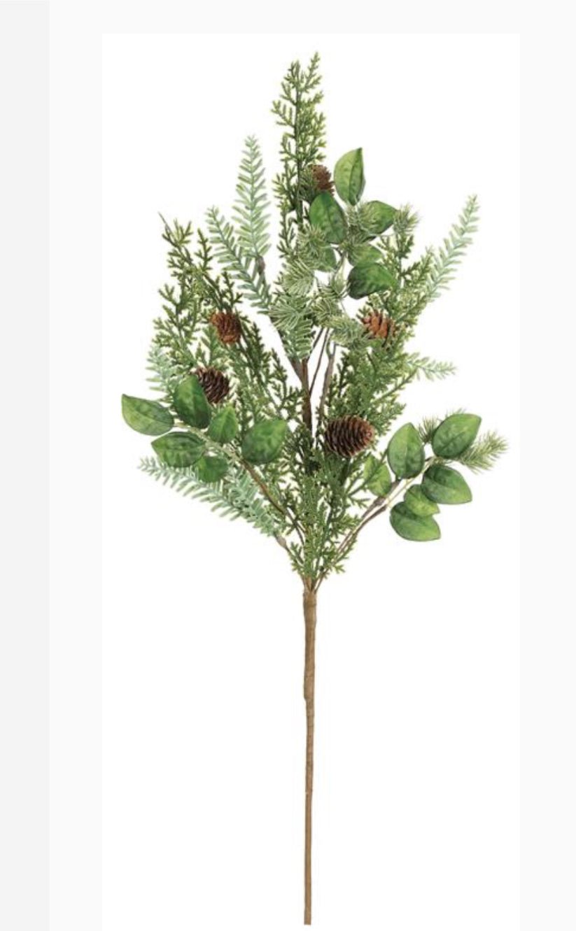 Mixed pine and cone spray - Greenery MarketWinter and ChristmasX1876-MG