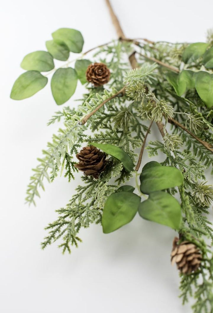 Mixed pine and cone spray - Greenery MarketWinter and ChristmasX1876 - MG