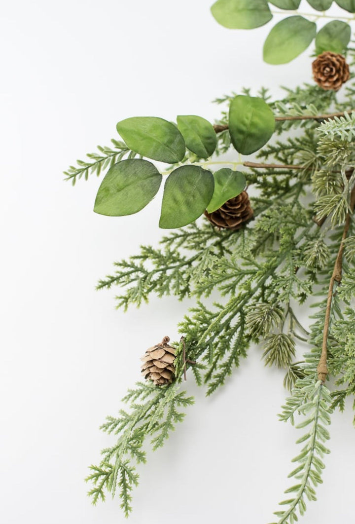 Mixed pine and cone spray - Greenery MarketWinter and ChristmasX1876 - MG