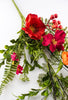 Mixed poppy flower spray - beauty pink, orange - Greenery MarketArtificial Flora63458SP28